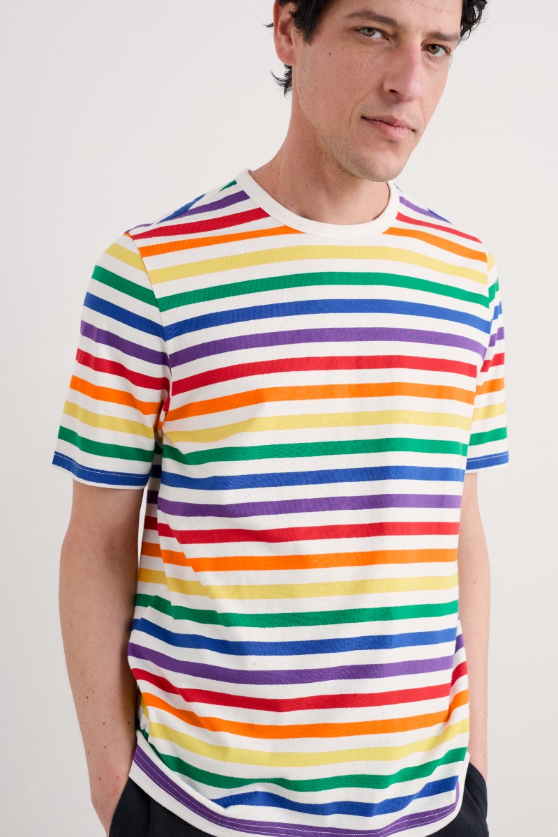 An image of Seasalt  Pride Charity Regular Fit Sailor T-Shirt in GOTS-Certified Organic Cott...