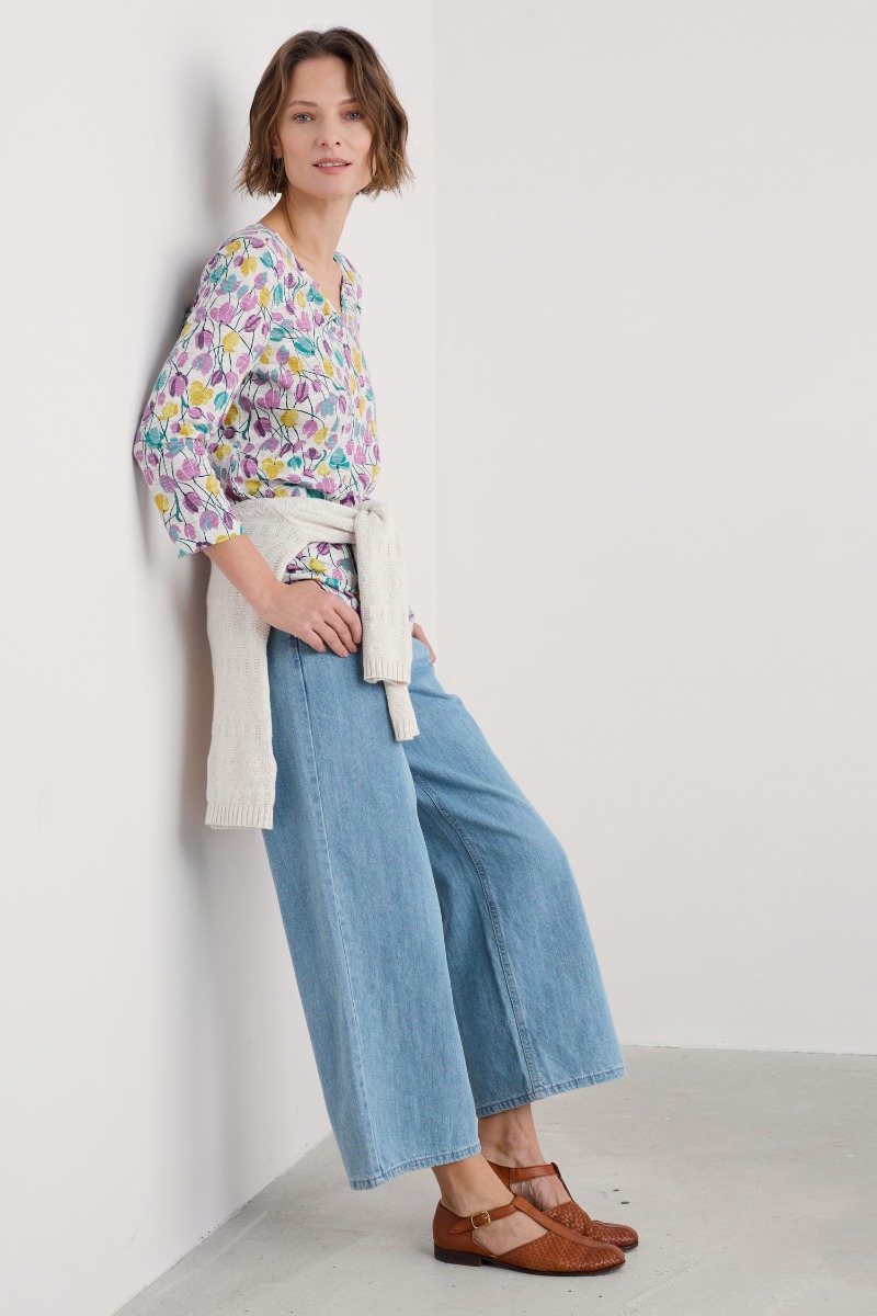 An image of Seasalt  Gypsophilia Notch Neck Top 