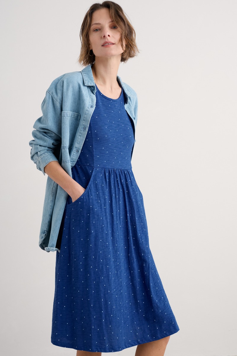 An image of Seasalt  Enor Fit-and-Flare Dress 