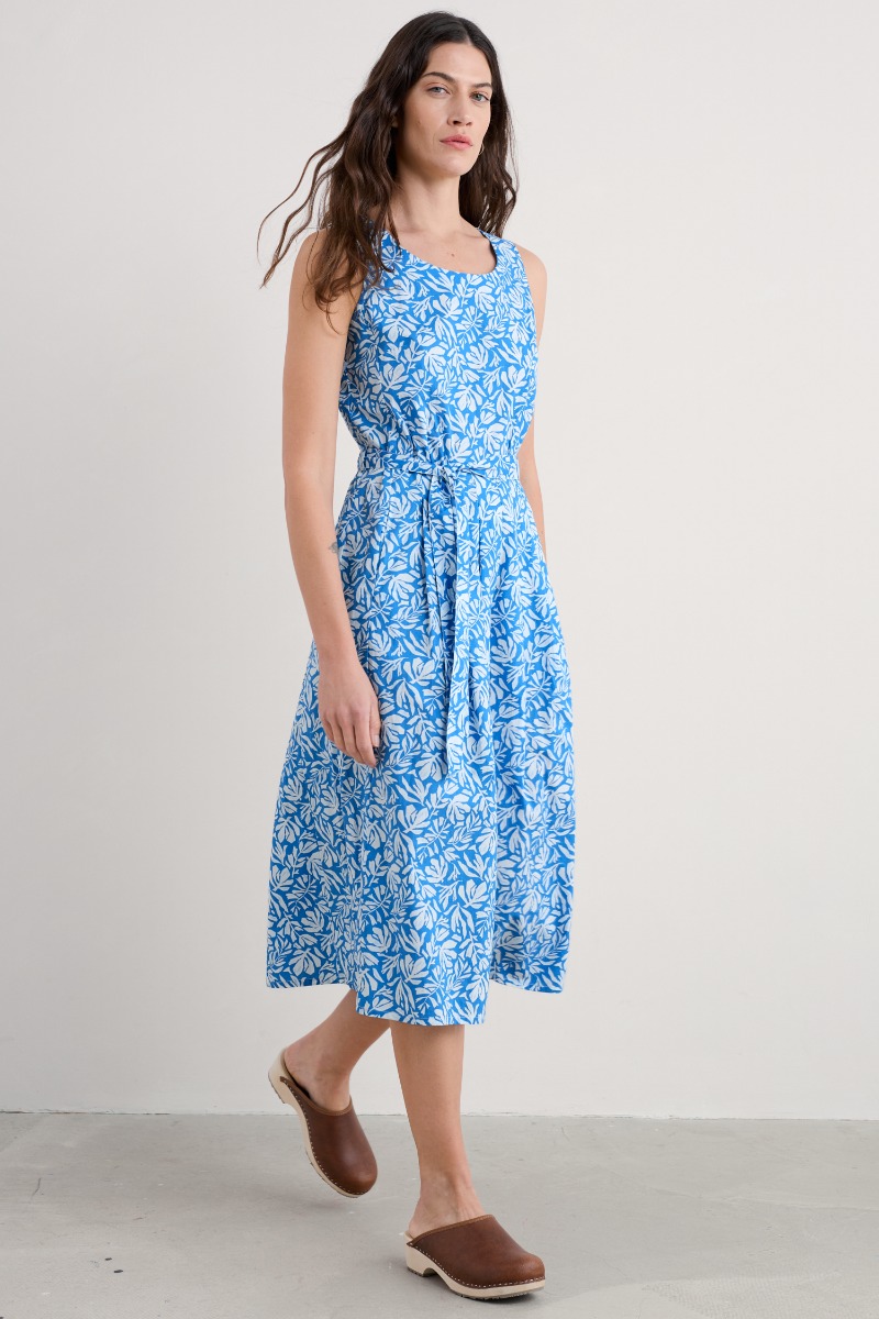 An image of Seasalt  Belle Fit-and-flare Midi Dress 