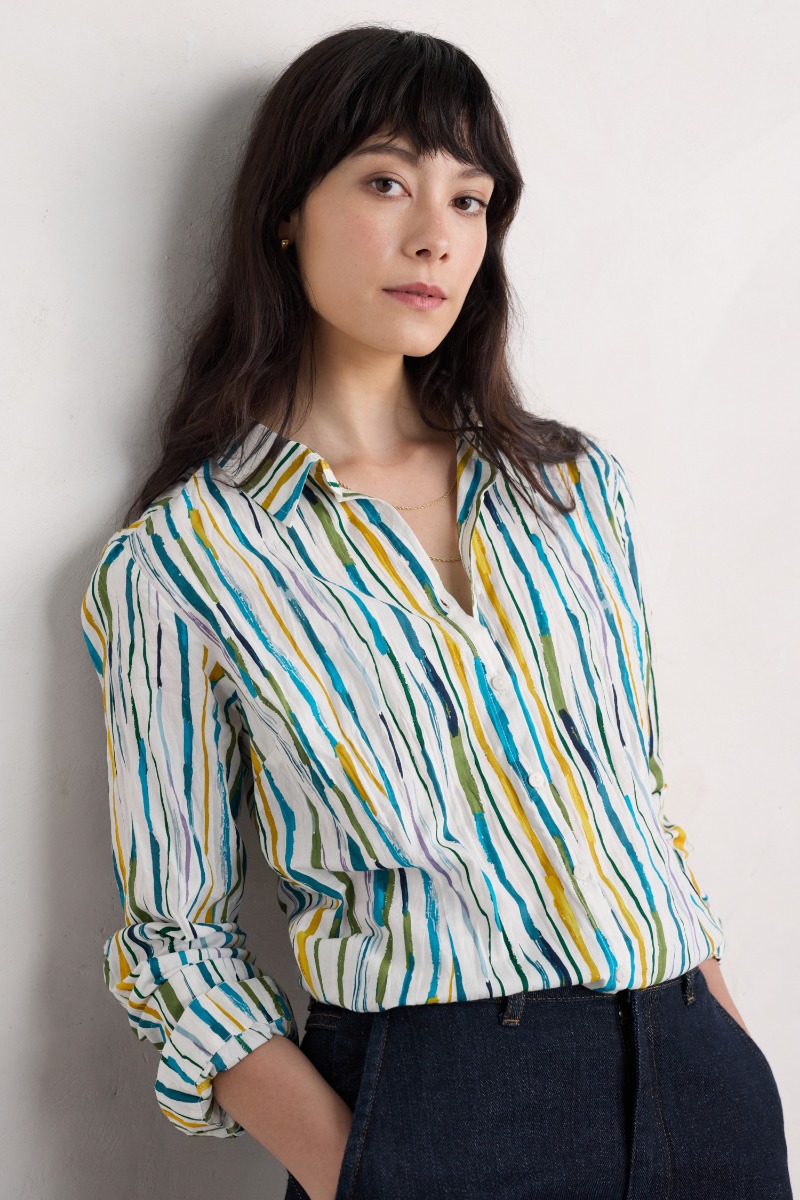 An image of Seasalt  Larissa Shirt in GOTS-Certified Organic Cotton  