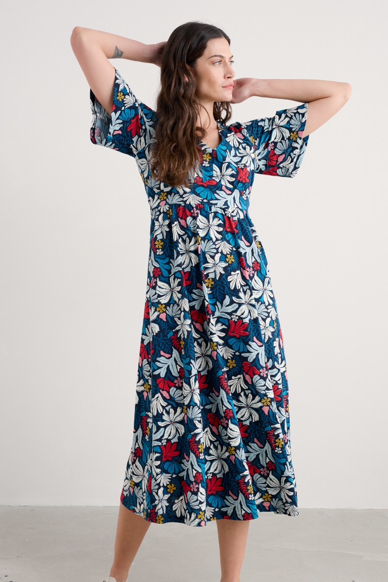 An image of Seasalt  Chateaux Half Sleeve Maxi Dress  