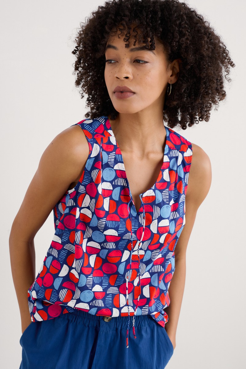 An image of Seasalt  Cobbs Well Sleeveless Top 