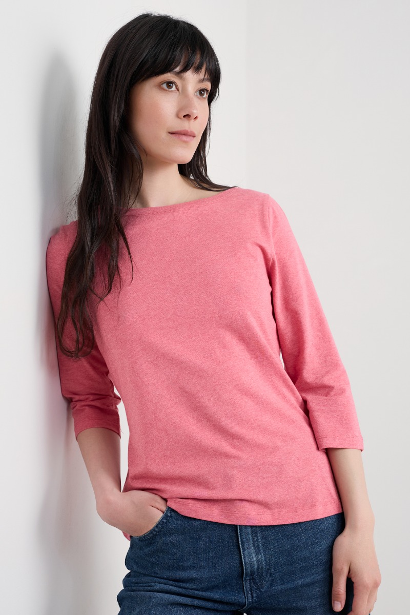 An image of Seasalt  Easel 3/4 Sleeve Top in GOTS-Certified Organic Cotton Jersey 