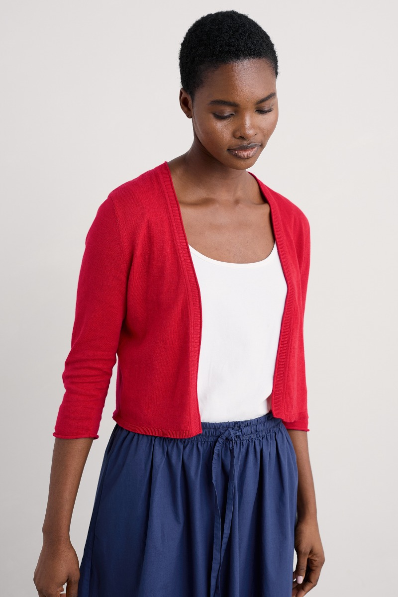 An image of Seasalt  Vanessa Knitted Cardigan in GOTS-Certified Organic Cotton 