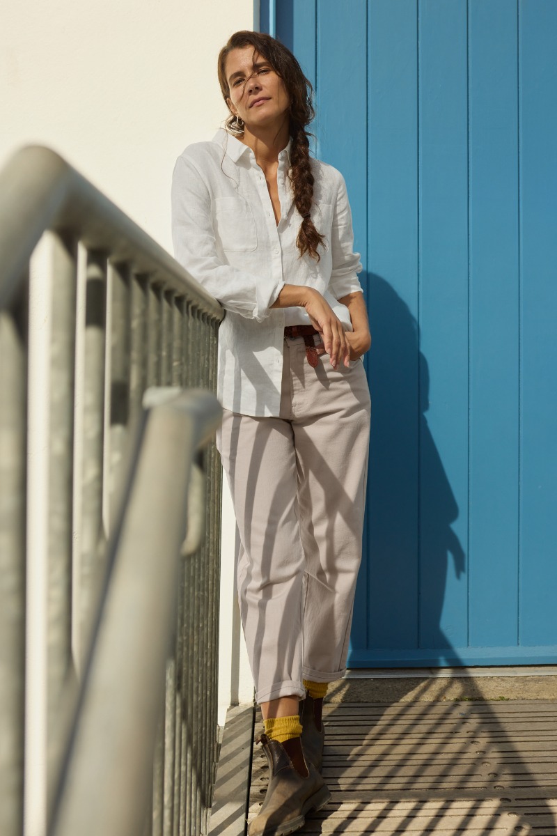An image of Seasalt  Hazel Branch Linen Shirt 