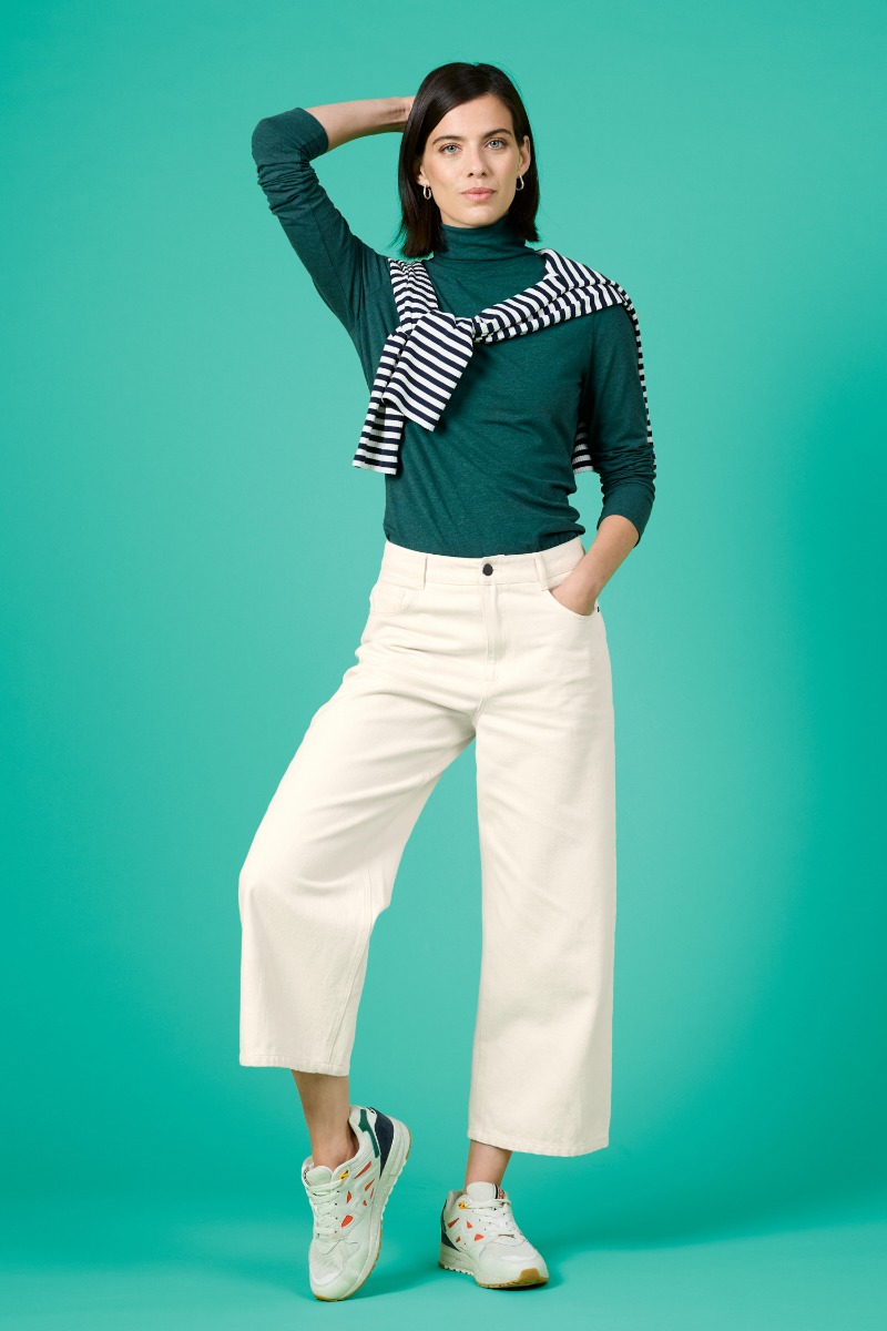 An image of Seasalt  Barnes Wide Leg Crop Jeans 
