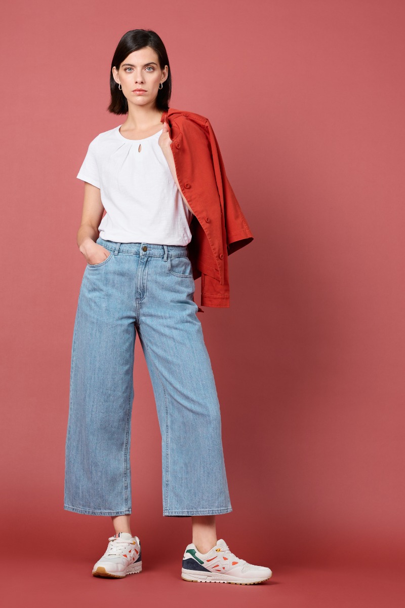 An image of Seasalt  Barnes Wide Leg Crop Jeans 