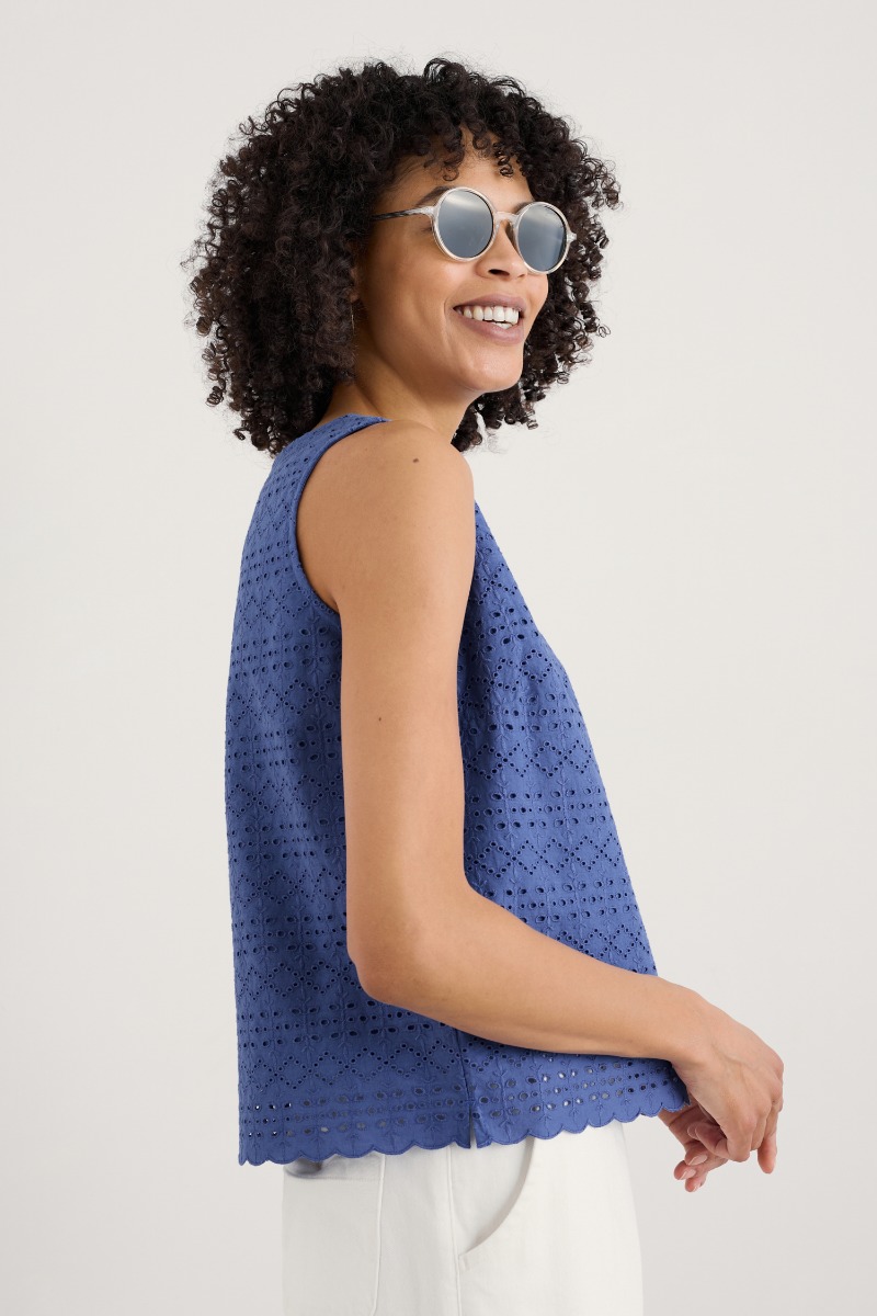 An image of Seasalt  Binnacle Broderie Vest 